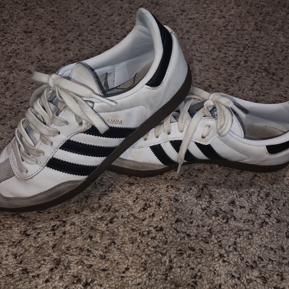 Adidas White and Black Classic Sneakers